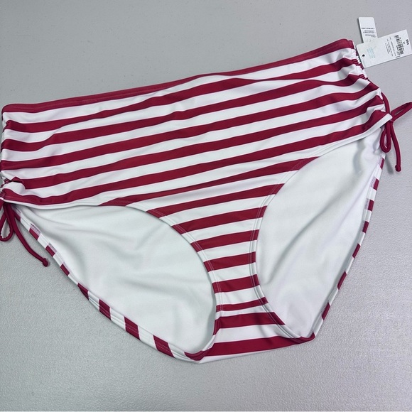Oasis Red and White Nautical Bikini Brief - Picture 1 of 6
